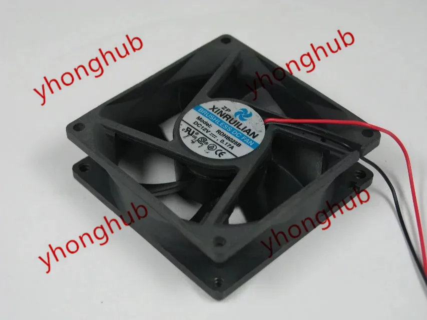 

XINRUILIAN RDH8025B DC 12V 0.17A 80x80x25mm Server Cooling Fan