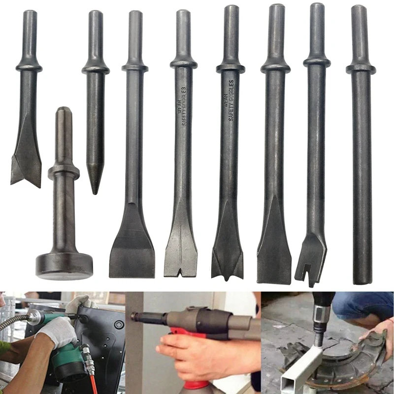 TOP 40CR steel Pneumatic Chisel Air Hammer Sander Bit Set