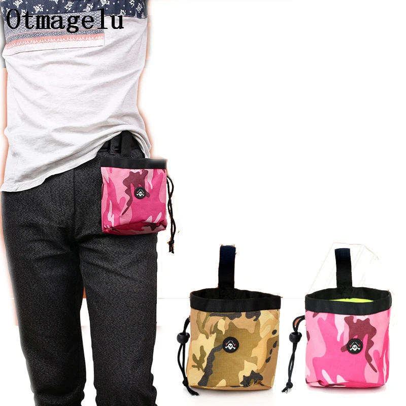 Camouflage Pet Dog Treat Pouch Waist Bag Multifunctional Pet Feed Pocket Puppy Snack Reward interactive Dog Training Storage Bag