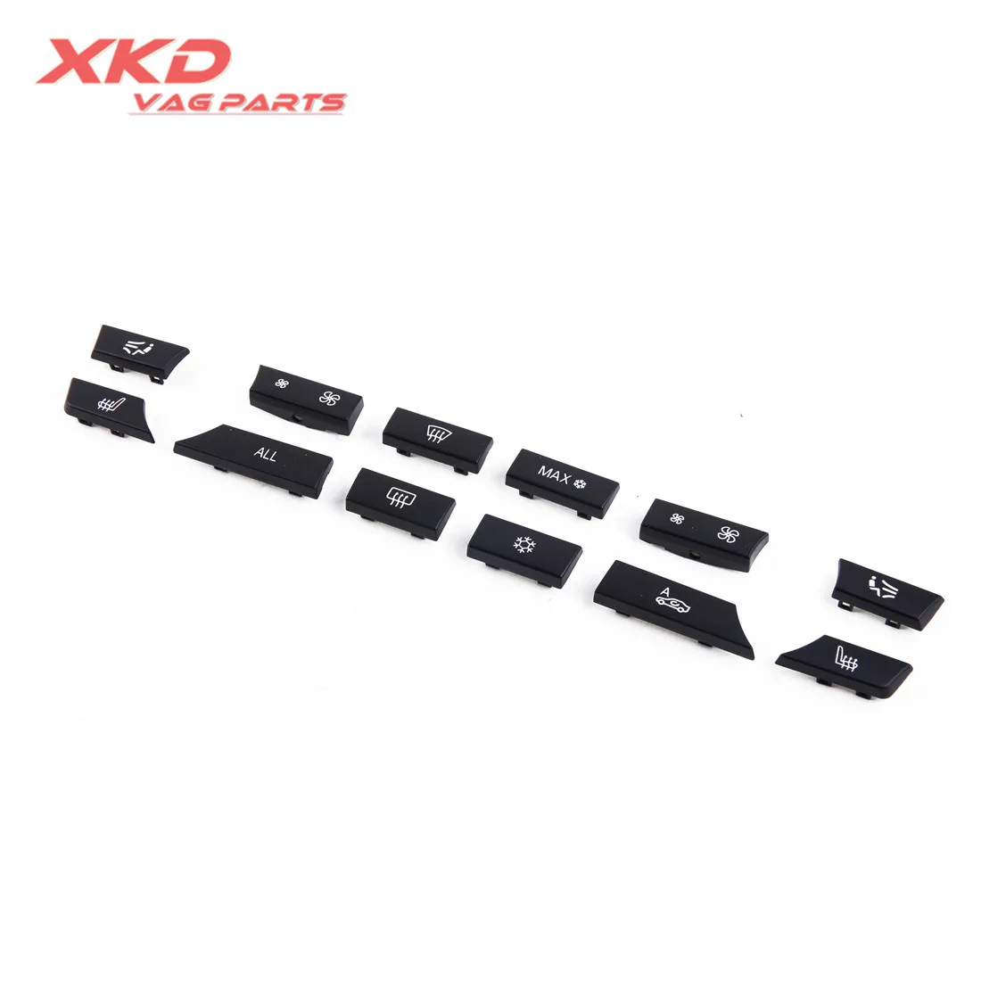 12 pcs Button Key Caps Repair Kit A/C Heater Switch Cover 61319313923 Fit for 5/6/7 Series 61 31 9 313 923