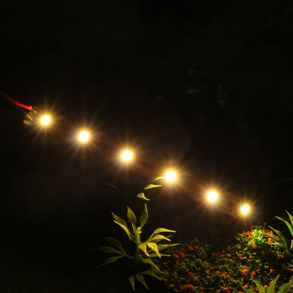 

DD04 10pcs Pre-wired Warm White Bright White 6-LEDs Light Strip SMD LED 3528 Self-adhesive 12V 10cm
