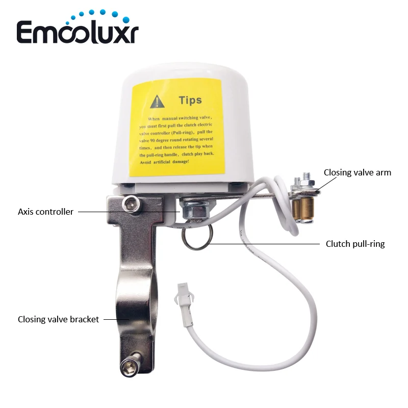 Automatische Manipulator Dn15 Dn20 Afsluitklep Voor Gaswaterleiding Lekkage Detectie Voor Keuken & Badkamer Beveiliging