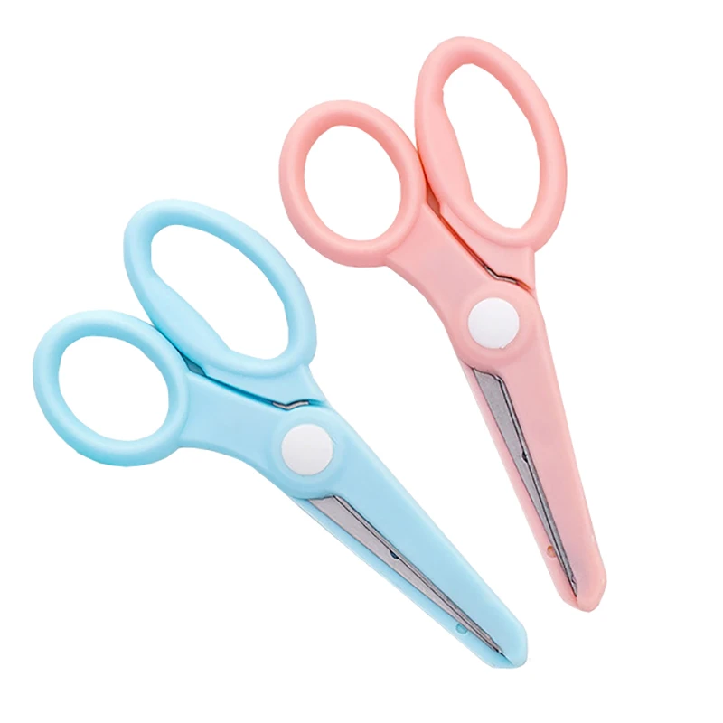 1 Pcs Children Cute Candy Colors DIY Scissors Creative Children Art Handmade Cutting Toy Gifts Stationery School Office Supplies