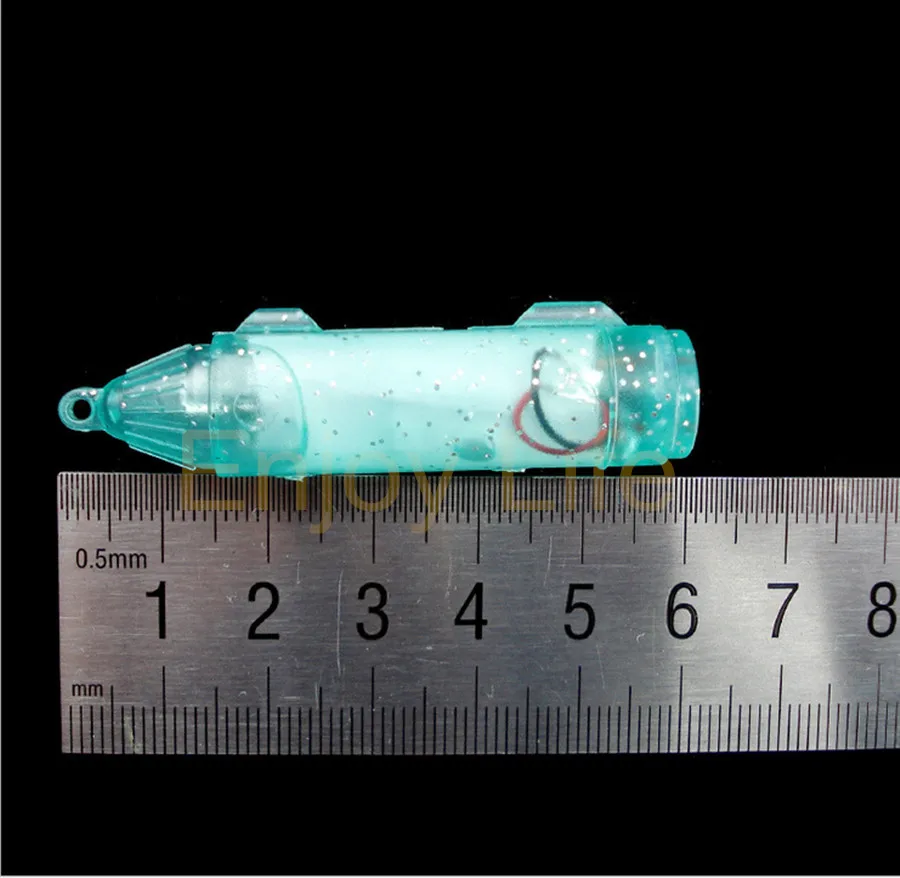 4Pcs*Deep Drop Underwater Fishing Attraction Indicator Lure LED Flashing Light Squid Bait Hard Lures