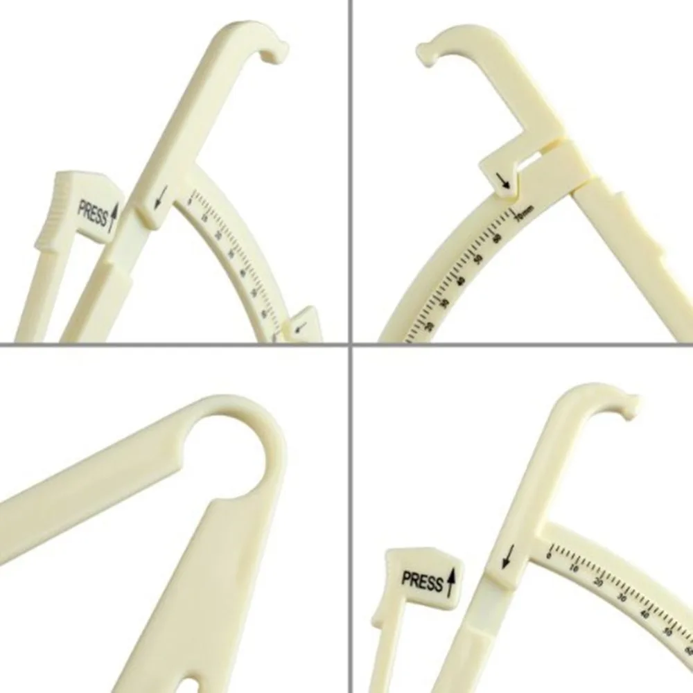 1PC Fitness Body Fat Caliper Skin Analyzer Measure Chart Body Fat Clip Measurement Slim Monito Sebum Meter Tester Gym Equipment