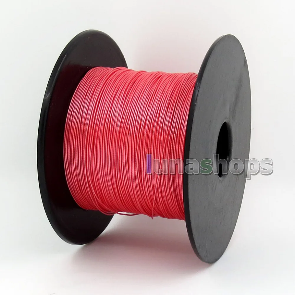 LN 004429   100 متر 30AWG Acrolink الفضة النقية 99.9% إشارة سلك كابل 7/0.1mm2 ضياء: 0.6 مللي متر DIY بها بنفسك سماعة سماعة كابل مخصص