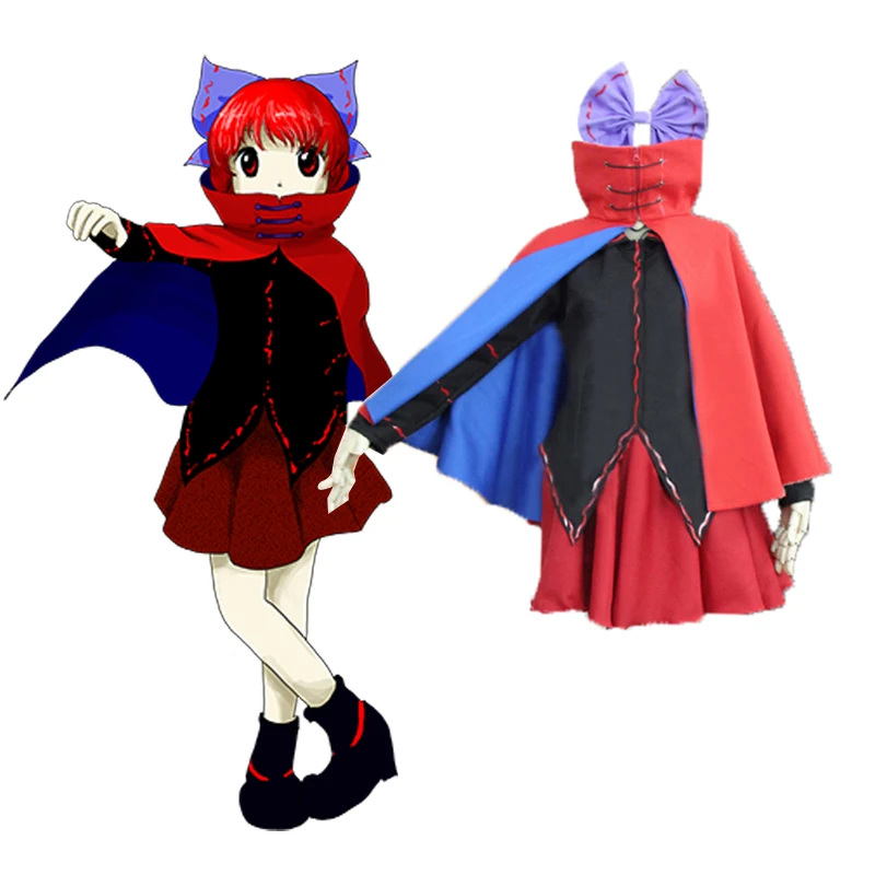 

Touhou Project Double Dealing Character Sekibanki Outfit Dress Cosplay Costume C018