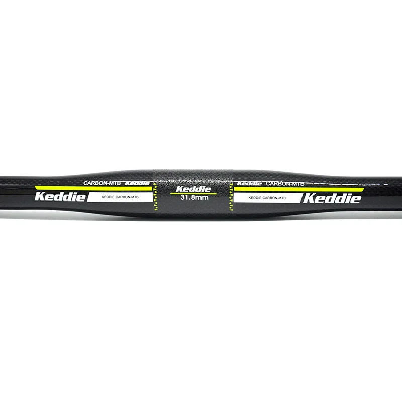 KEDDIE Mountain Bike Flat Bicycle Handlebar MTB Parts 3K Full Carbon Handlebar 31.8*600/620/640/660/680/700/720/740/760mm