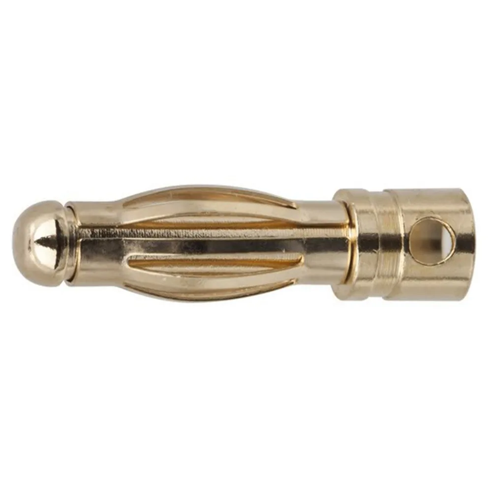 Whole Sale 4.0mm Gold Tone Metal RC Banana Bullet Plug Connector Male Female  For ESC Battery Motor