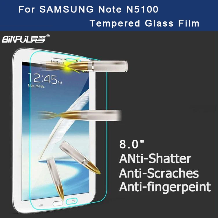 

Premium 9H 0.3mm Screen Protector for Samsung Galaxy Note 8.0 N5100 N5110 Tablet Tempered Glass Protective Film