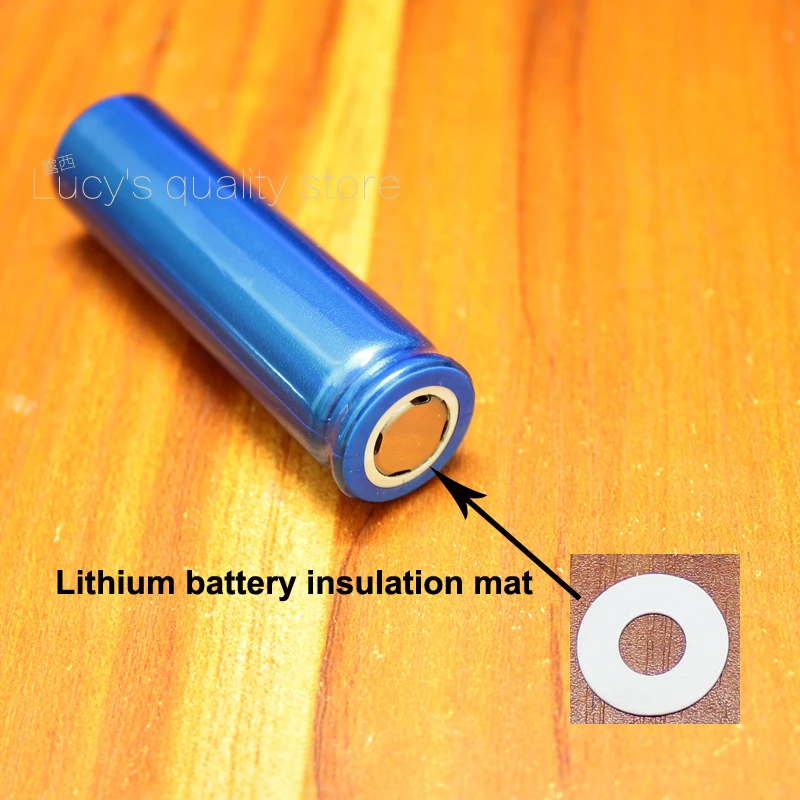 100 pz/lotto 5th batteria positivo meson 1 14500 batteria al litio positivo punta cava rondella isolante carta veloce meson