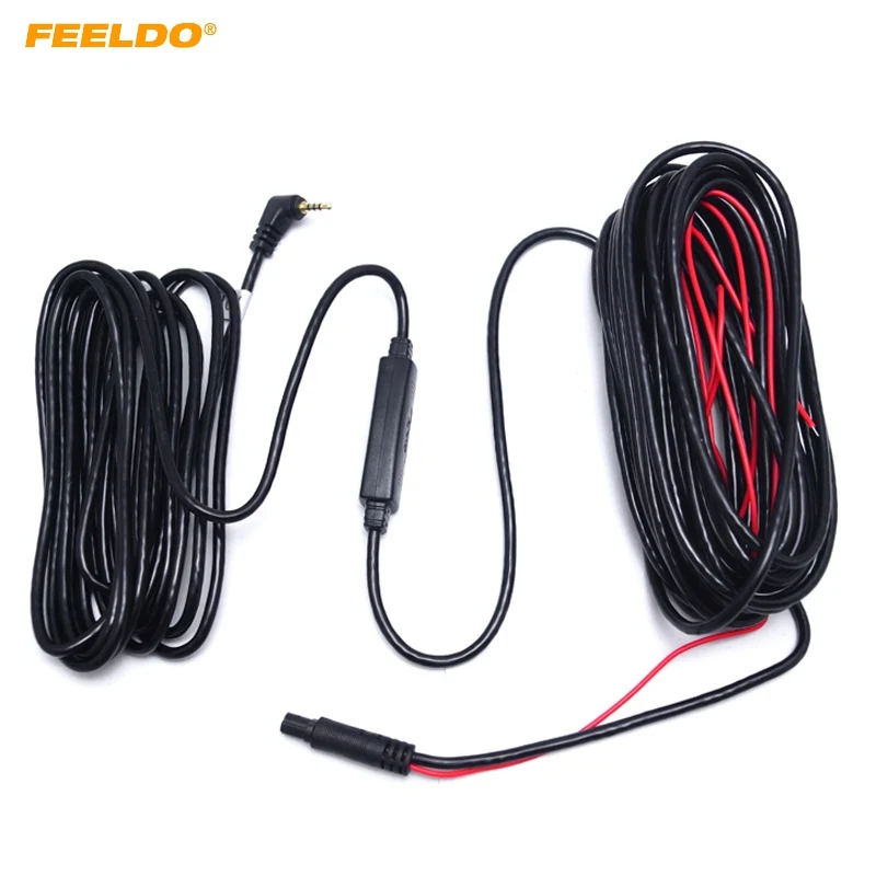 

FEELDO 10m 2.5mm TRRS Jack Connector To 5Pin Video Extension Cable For Truck/Van Car DVR Camera Backup Camera #3845