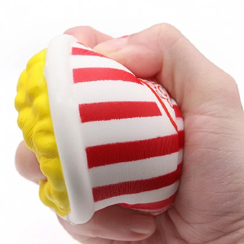 Jumbo Popcorn Anti-stress Squishy Slow Rising Squeeze Toys Fun Gags Joke Party Props Kids Easter Gift 12*8CM