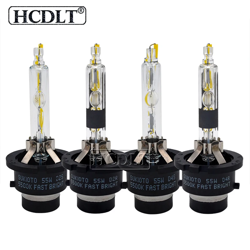 HCDLT Xenon D2S 55W Fast Bright 5500K D2S D4S Xenon Bulb D2R D4R Auto Car Headlight Lamp D2H Projector Bulb HID 55W D2S D4S Bulb