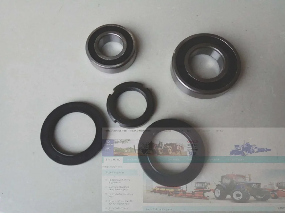 FS254 Lenar 254 II 274II set of oil seals, bearing and nut for the threaded drive shaft