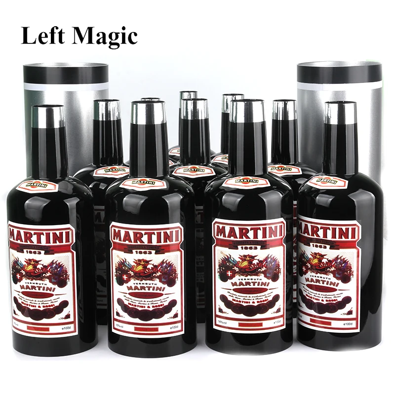 Multiplying Bottles 10 Bottles Black Magic Trick Stage Magic Props Close Up Mentalism Illusion Classic Toy