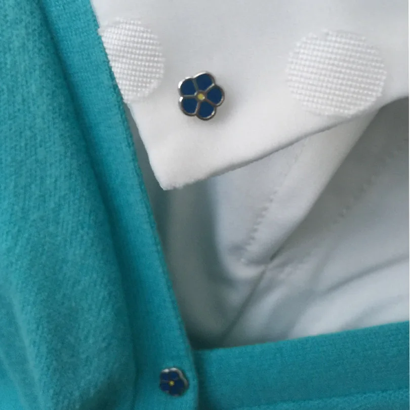 2pcs Masonic WW2 Lapel Pin Freemason Cute Small Flower Brooches Forget Me Not Enamel Collar Badges Leaf Rope Metal Craft
