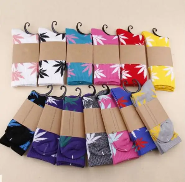 High Quality Harajuku Style Weed Socks For Women Men\'s Hip Hop Cotton Skateboard Sock Man WZ001