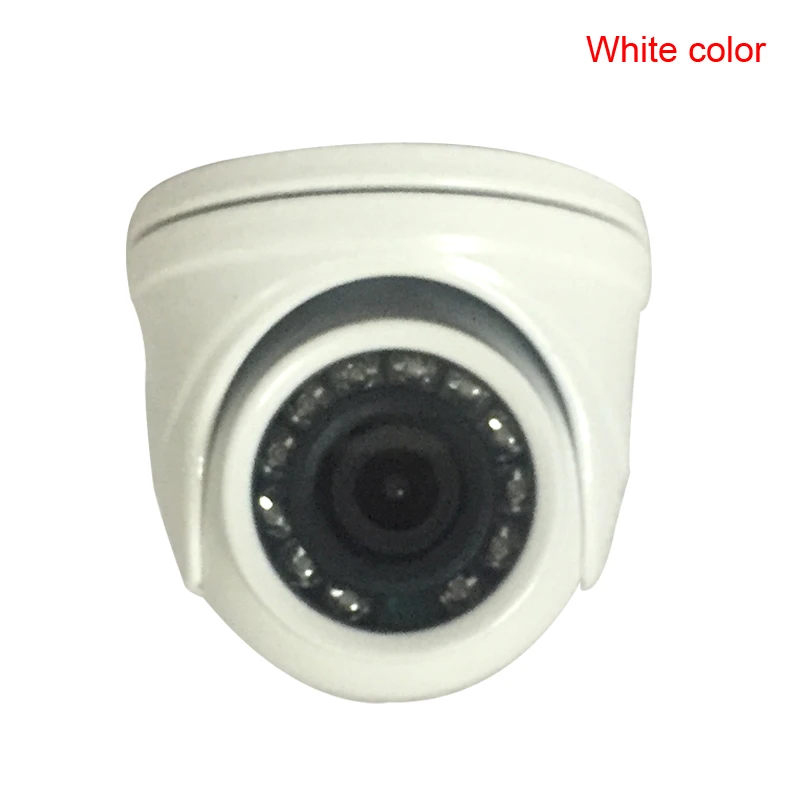 White color Mini Dome Coaxial BNC Out Camera Metal Case AHD 2MP Indoor/Outdoor IR Cut filter Night Vision For CCTV Security