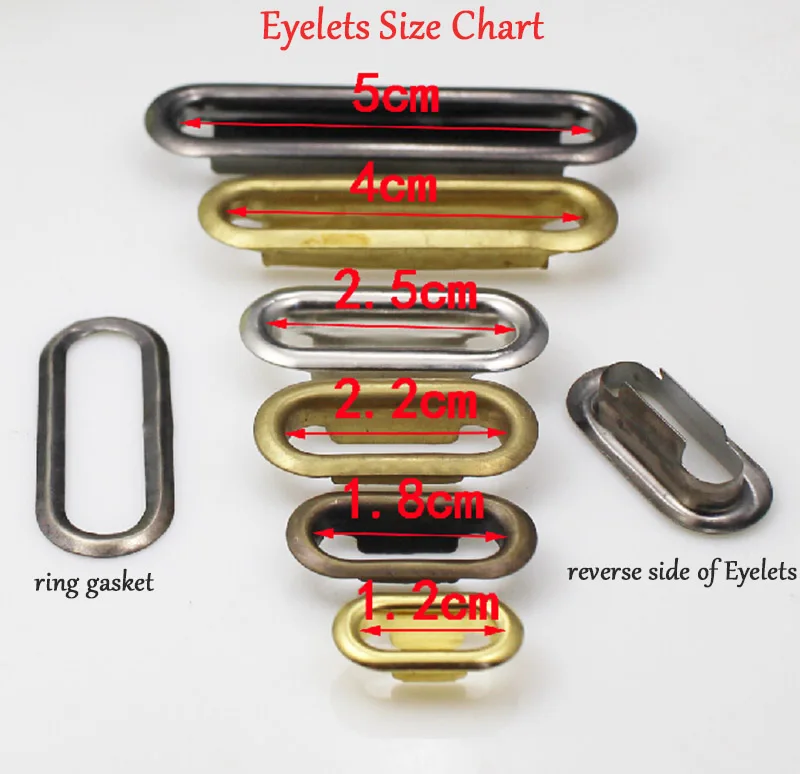 16/ 18/ 20/ 22/ 25/ 30/ 35/ 40 mm Eyelets Installation Tool Buttonhole Metal Pores Button Rivet Oval Eyelets Molds