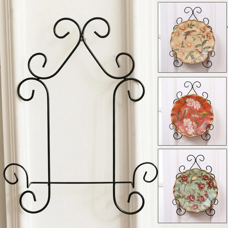 

Decorative Home Decor Wall Rack for Plates and Artwork Metal Kitchen Rack