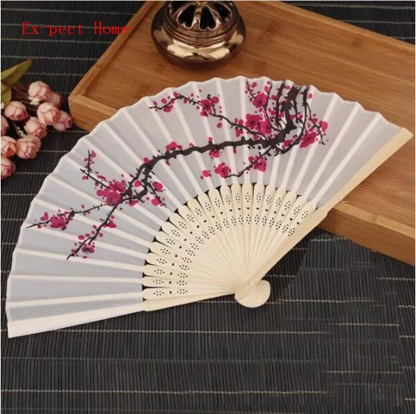 

(80pcs/lot)FREE SHIPPING+Personalized Hand-made Cherry Blossom Silk Fan Summer Wedding Favors Party Giveaway Gift For Guest