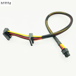 Mini Cable de alimentación de conector SATA Dual de 6 pines para Dell Vostro 3668 3667 3650 disco duro SATA HDD SSD Cable de alimentación