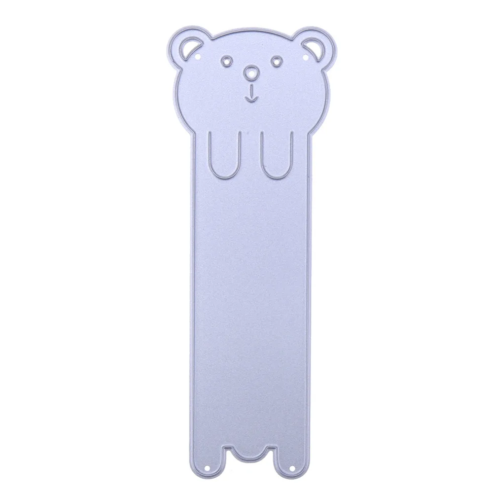 

New Cute Bear Bookmark Metal Cutting Dies Stencils for DIY Scrapbooking Album Paper Cards Decorative Crafts Embossing Die Cuts