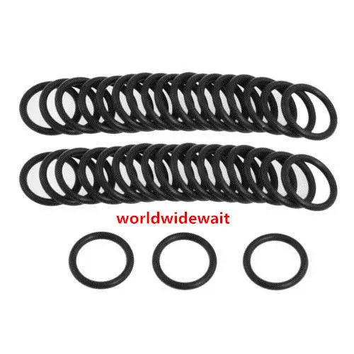 50Lots 10 11 12 13 14 15 16 17 18mm OD 2.5mm Thick Black Rubber O Ring Seal