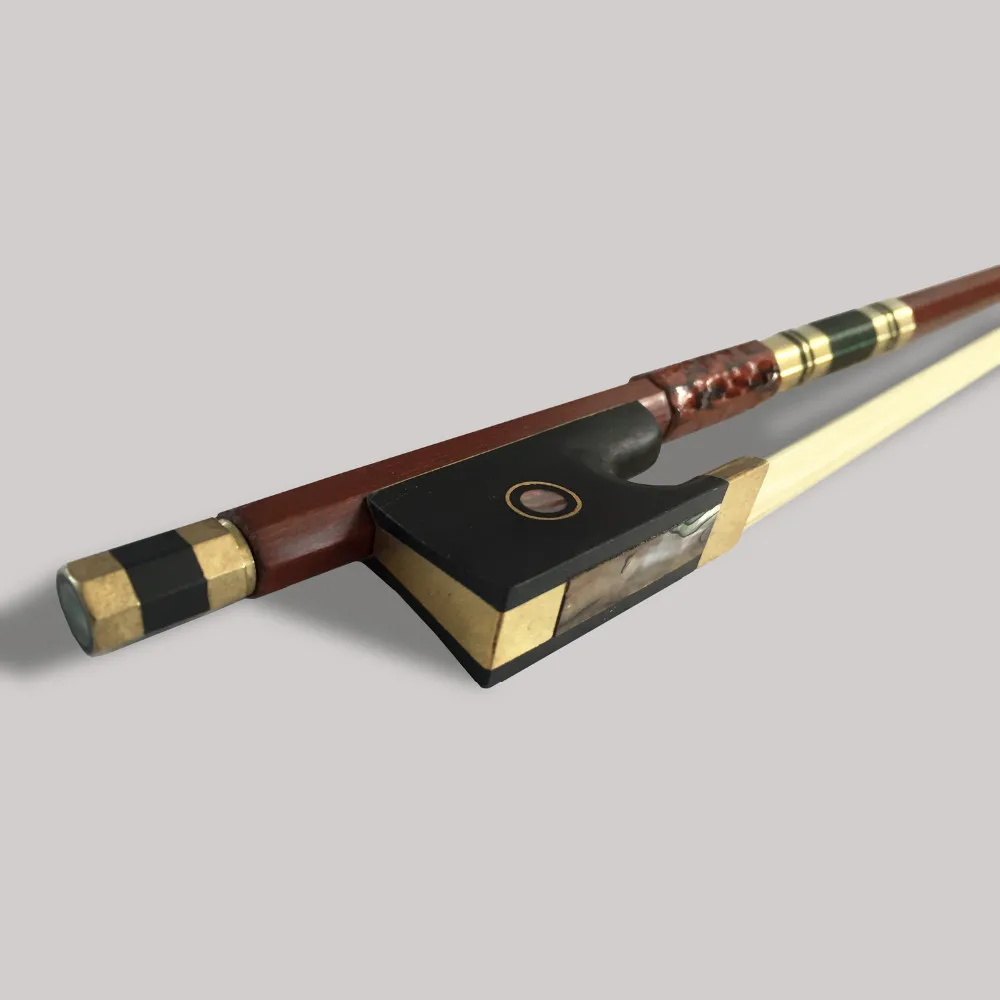 

5 Pcs/Pack High Quality Violin Bow Ebony Frog Colored Shell Bow 4/4 3/4 1/2 1/4 Professional Violino Accessories