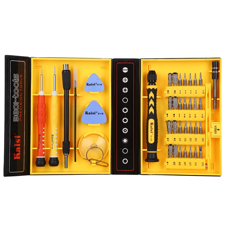 KAISI Mobile Phone Repair Tool Spudger Pry Opening Tool Kit Screwdriver Set for iPhone iPad Mac Computer Hand Tools Set