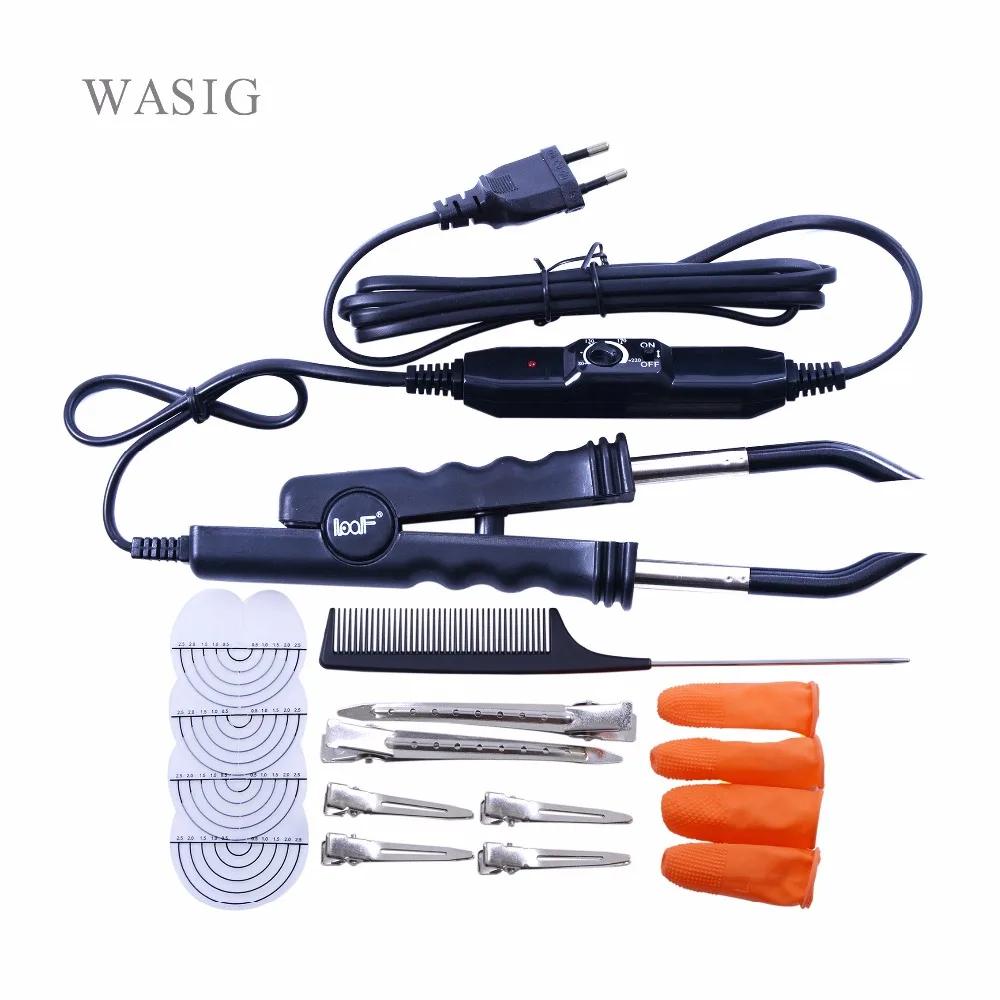 Professional Variable Adjustable Heat Control FLAT PLATE Fusion Hair Extension Keratin Bonding Salon Tool Heat Iron Wand