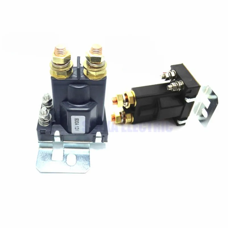 

Automobile Car Start Relay 4 Pin 500A 12V 24V DC Car Power Switchar Power Switch Starting Relay Auto Start Contactor Heavy curr