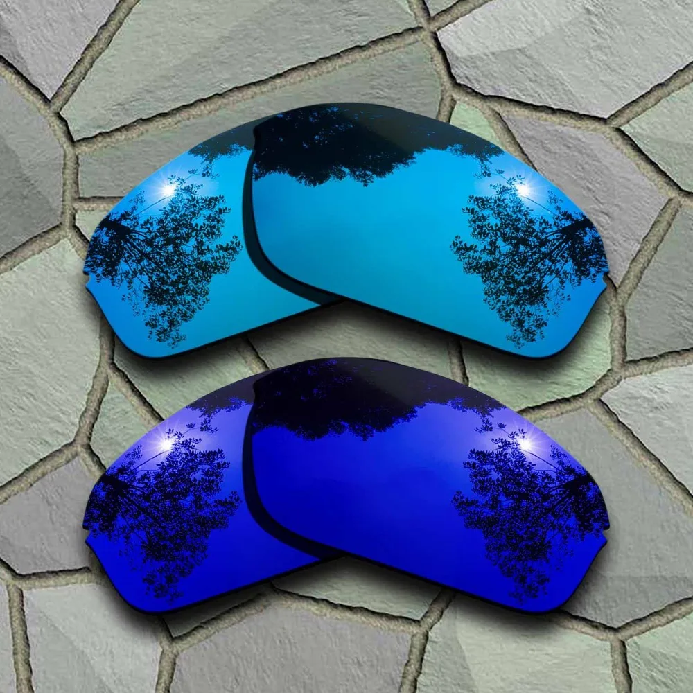 Sky Blue&Violet Blue Sunglasses Polarized Replacement Lenses for Oakley Half Wire 2.0