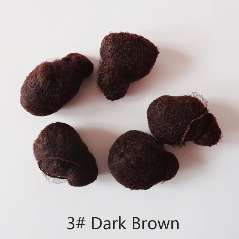 Whole Sale 500pcs Hairnet 5mm Nylon Hair Nets Invisible Disposable 20inch 5 Colors Black,Dark Brown,Light Brown,Brown,Blonde