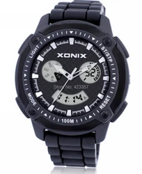 XONIX orologio sportivo da uomo con doppio Display al quarzo digitale impermeabile 100m orologio da arrampicata multifunzione da uomo