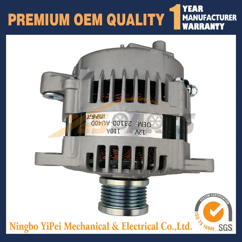 Alternator For Nissan X-Trail Rogue 2.5L 23100-AU40D