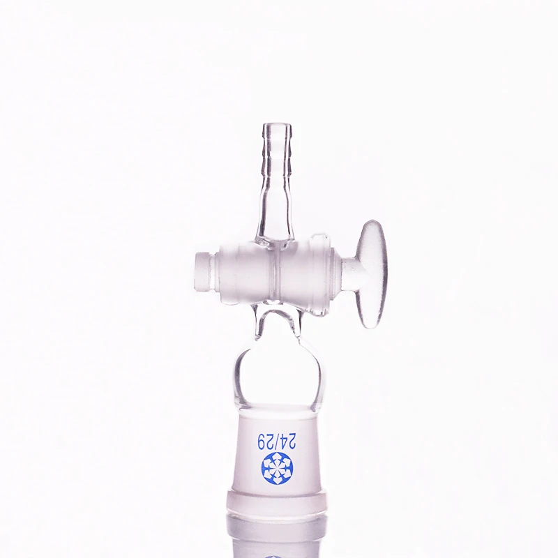 

Straight suction connector,Glass valve,Joint with glass stopcock standard ground mouth 24/29,Straight connector with piston