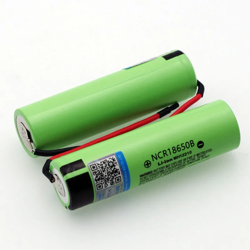 2 pezzi VariCore nuovo originale NCR18650B 3.7 v 3400mAh 18650 batteria ricaricabile agli ioni di litio saldatura gel di silice cavo fai da te