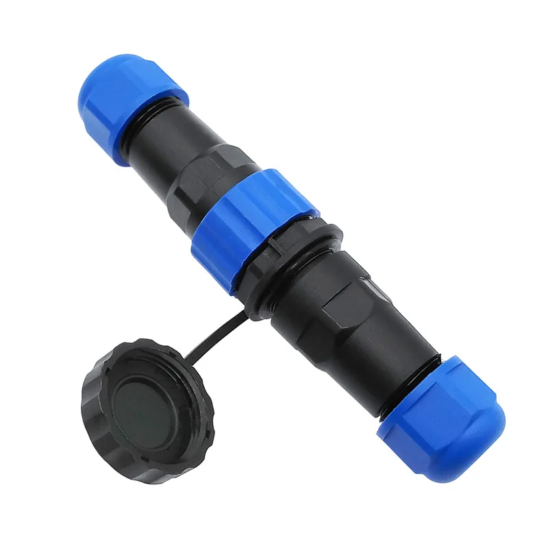 SP20 straight waterproof connector 2/3/4/5/6/7/8/9/10/12/14Pin IP68 Industrial power Male plug and Female socket