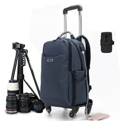 New photography Rolling Luggage brand Digital shoulder handbag on Wheels trolley camera bag Cabin High capacity Trolley suitcase