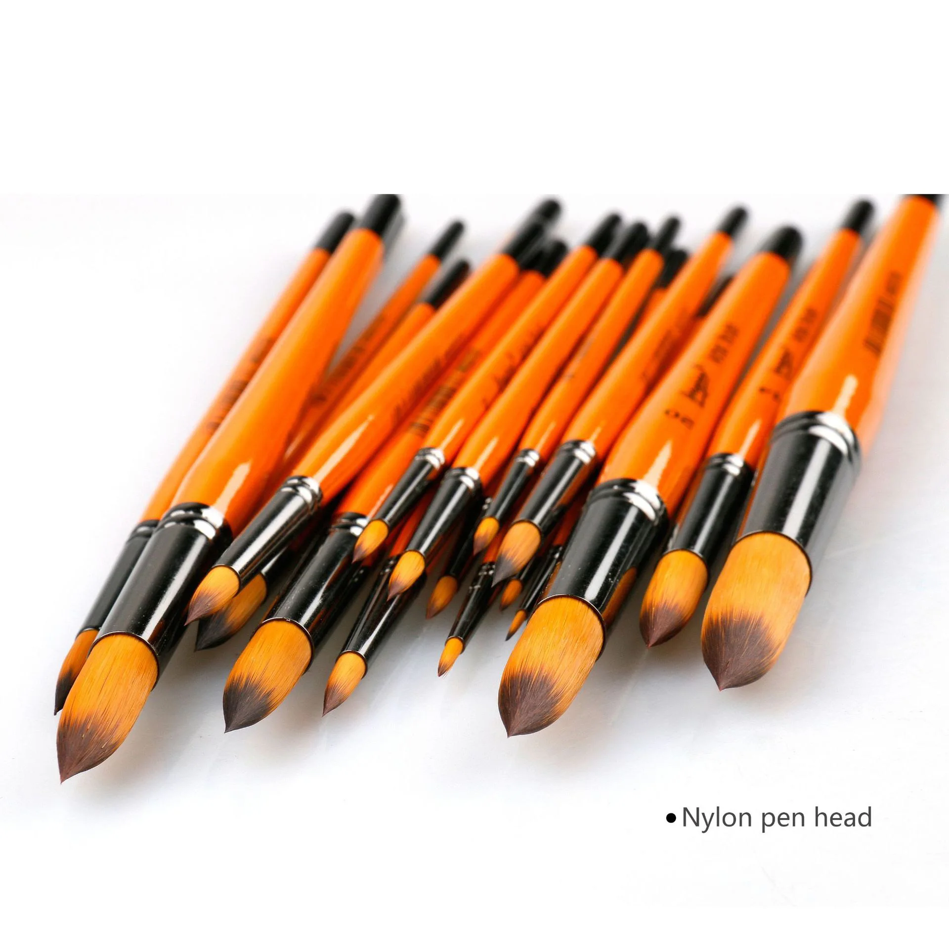 Single piece independent Packing Art Watercolor Powder Round head two-tone Nylon Brush Sketch Multi-purpose Professional Paint