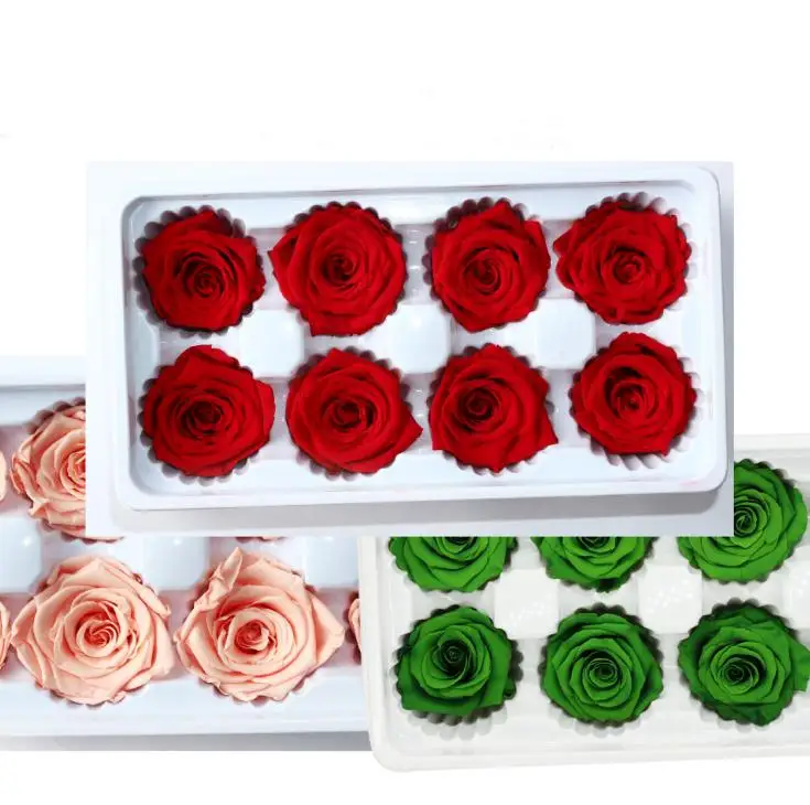 Artificial Flowers Rose 8pcs 1set 4-5CM Romantic Flower Preserved Flower Valentine's Day Eternity gift mother's day Eternal Rose