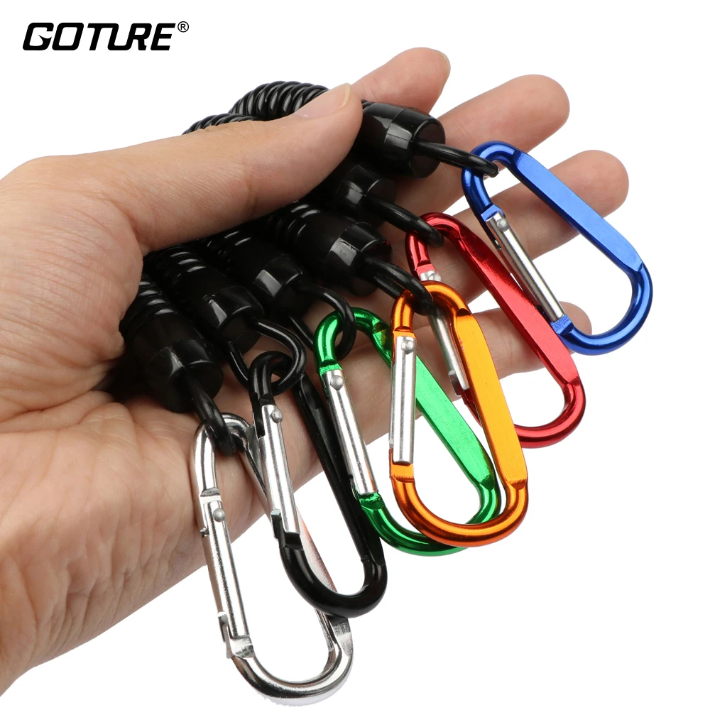 Goture 8pcs/lot Fishing Lanyards Boating Ropes Kayak Camping Secure Pliers Lip Grips Tackle Fish Tools