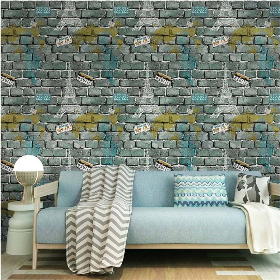 new wallpaper brick retro brick industrial wind wallpaper hair salon hotel tide restaurant decoration clothing store wallpaper