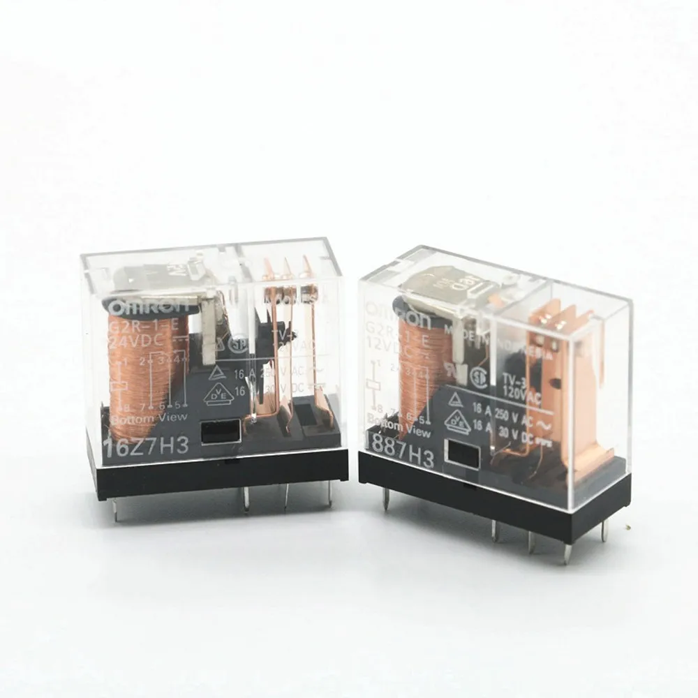 

10PCS/lot Power relay G2R-1-E-12VDC G2R-1-E-DC12V G2R-1-E-24VDC G2R-1-E-DC24V 16A 12V 24V 8PIN power relay