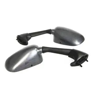 

Pair Carbon Motorcycle Rear view Mirrors Side Mirrors For Yamaha YZFR6 YZF-R6 R6 2001-2002