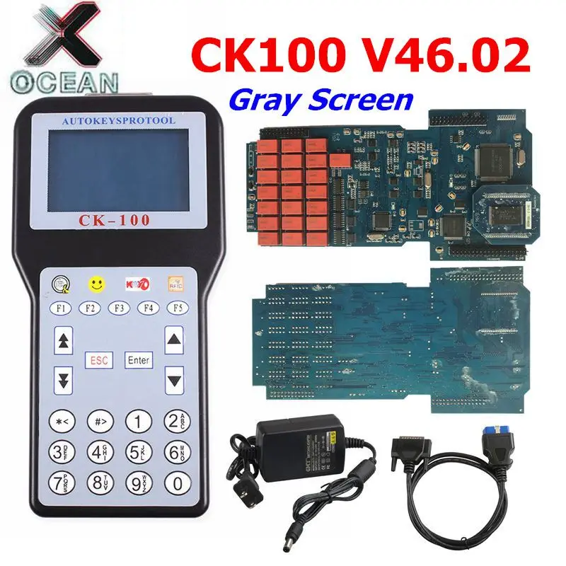 Newest CK100 Auto Key Programmer CK-100 V46.02 OBD2 Key Transponder 46.02 Latest Generation of Silca SBB With 1024 Tokens