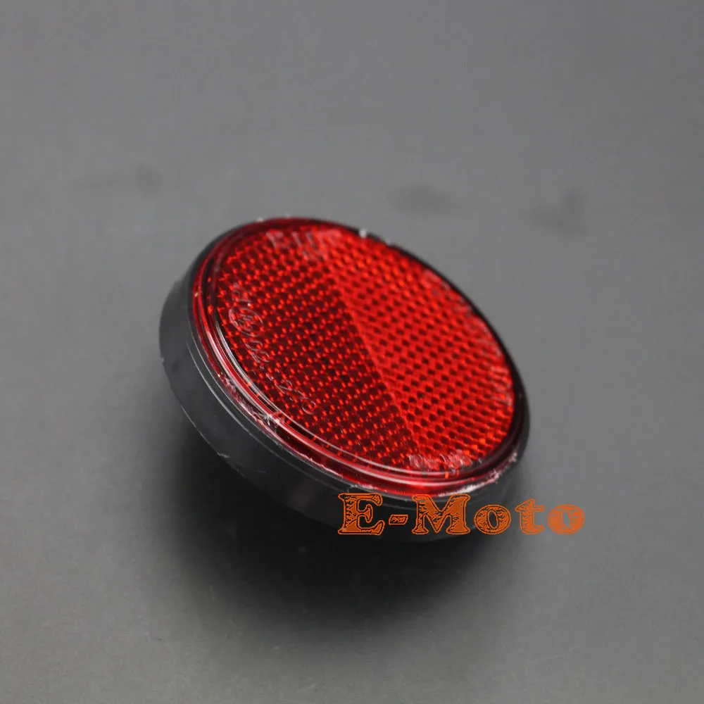 6mm Round Red Reflector Universal For Motorcycles ATV Bikes Dirt Pit Pocket Bikes Go Kart Scooter Moped