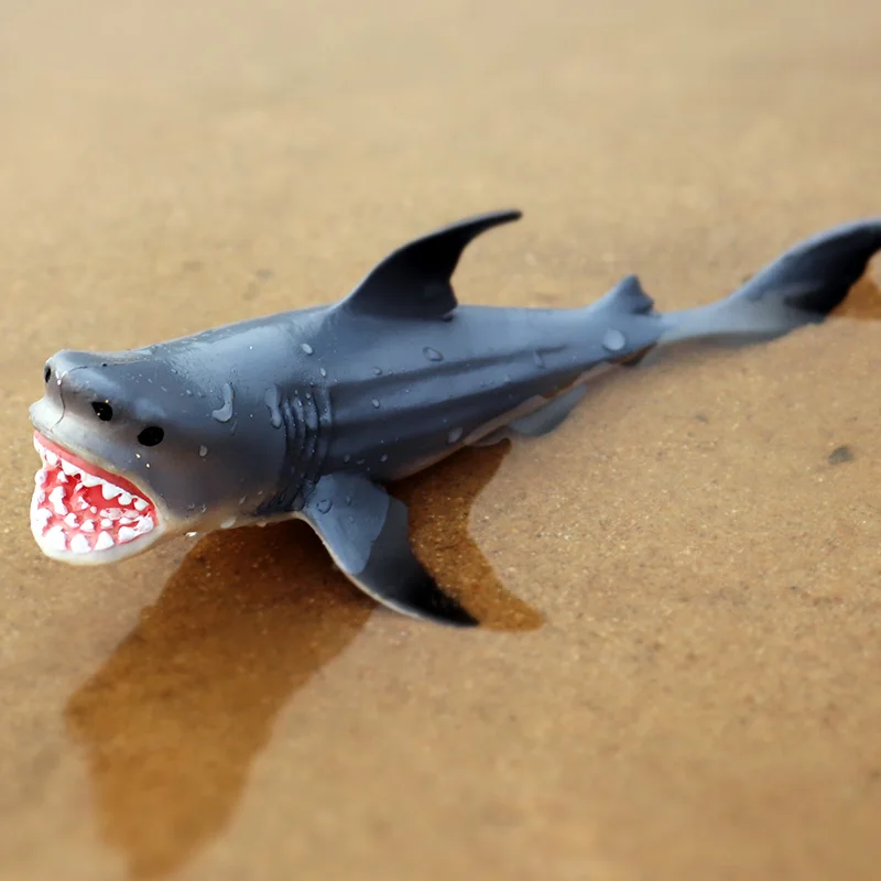 Oenux Sea Life Modello Grande Squalo Bianco Helicoprion Megalodon Balena Action Figure Oceano Animali Marini PVC Educazione Giocattolo per Bambini